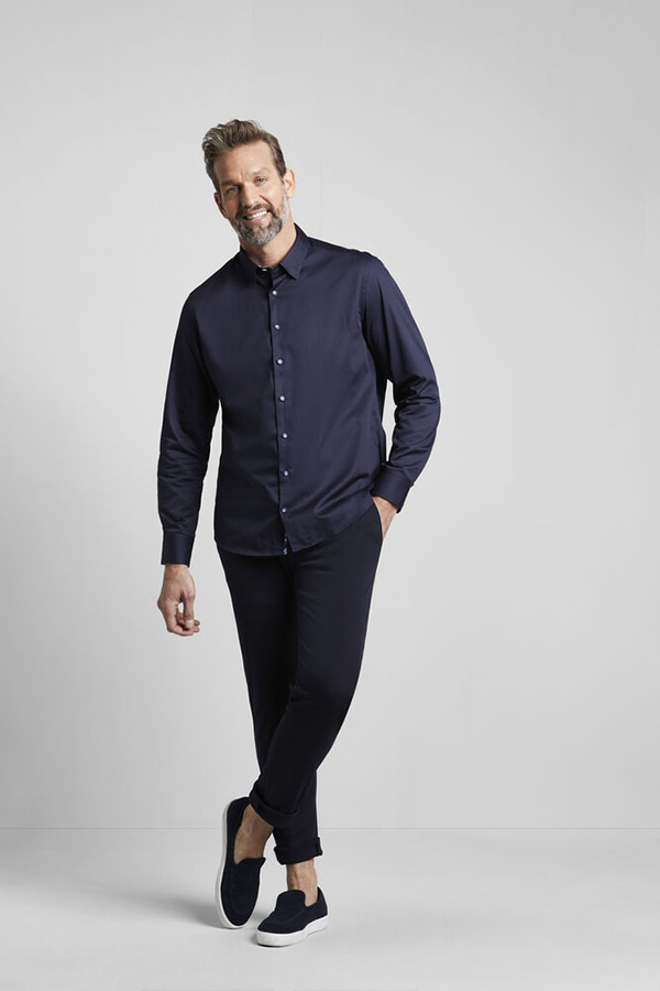 SHIRT BUGATTI - 390 BLUE